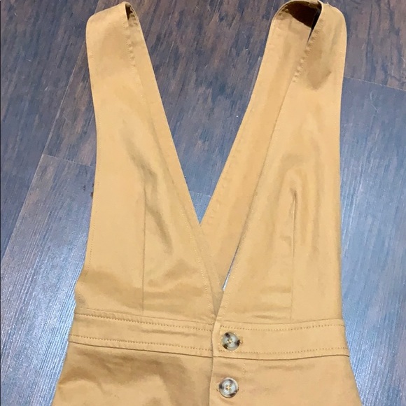 Tan overall romper - Picture 3 of 4